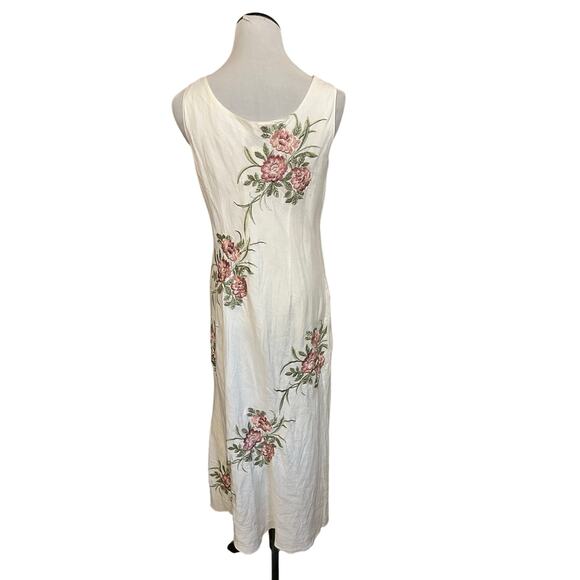 Women's Plaza South Vintage Floral Embroidered Dress –  10P - Picture 9 of 9